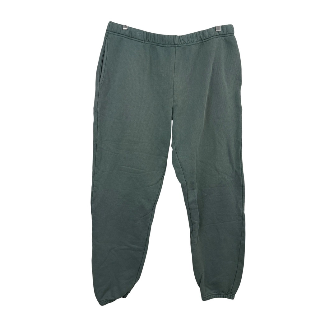 Les Tien Sweatpants Mens Large Green Heavyweight Classic Cotton Fleece